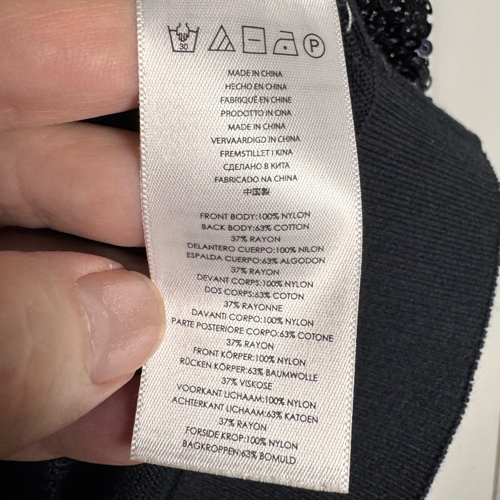 Michael Kors Black Sequin Tank Top Women’s M Summer Date Night - Picture 11 of 14